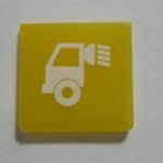 Пиктограмма на переключатель Hella cargo area желтая