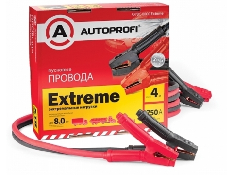 Провода пусковые "AUTOPROFI" AP/BC-8000Extreme