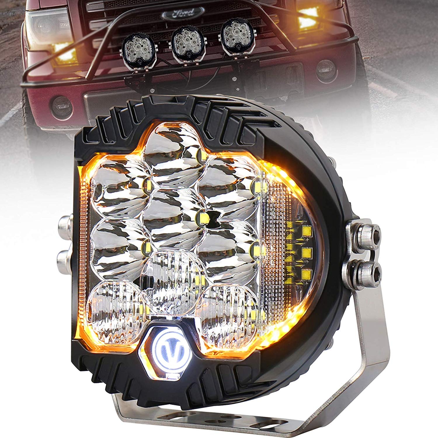 Фара светодиодная универсальная 7" OFF ROAD 90 W