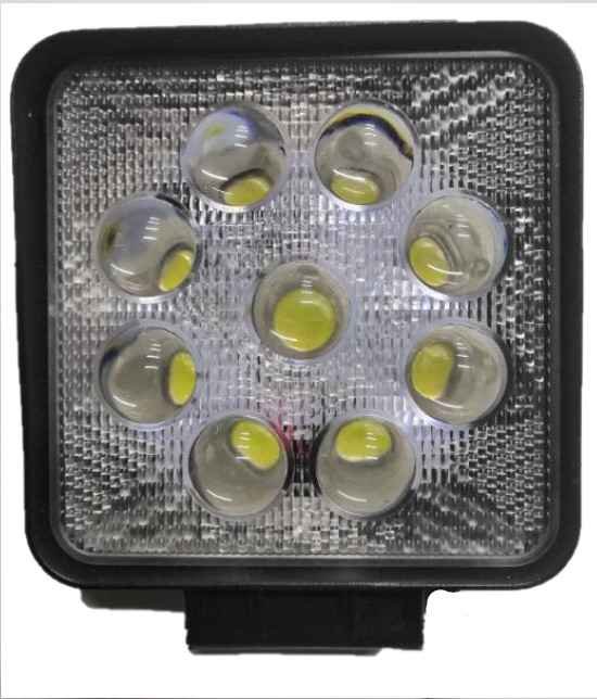 Фара светодиодная 27W, 9 диодов по 3W, ближний свет