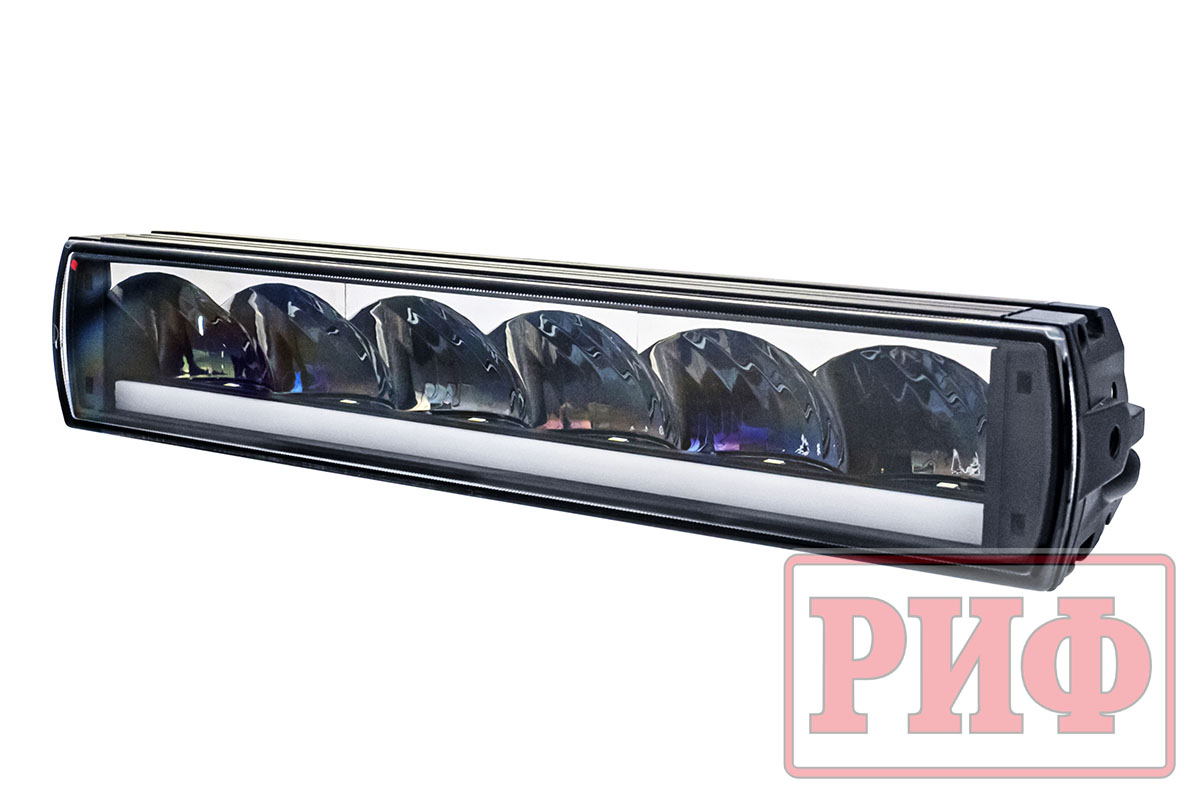 Светодиодная фара дальнего света РИФ 306 мм 72W LED с ДХО | Custom's Tuning