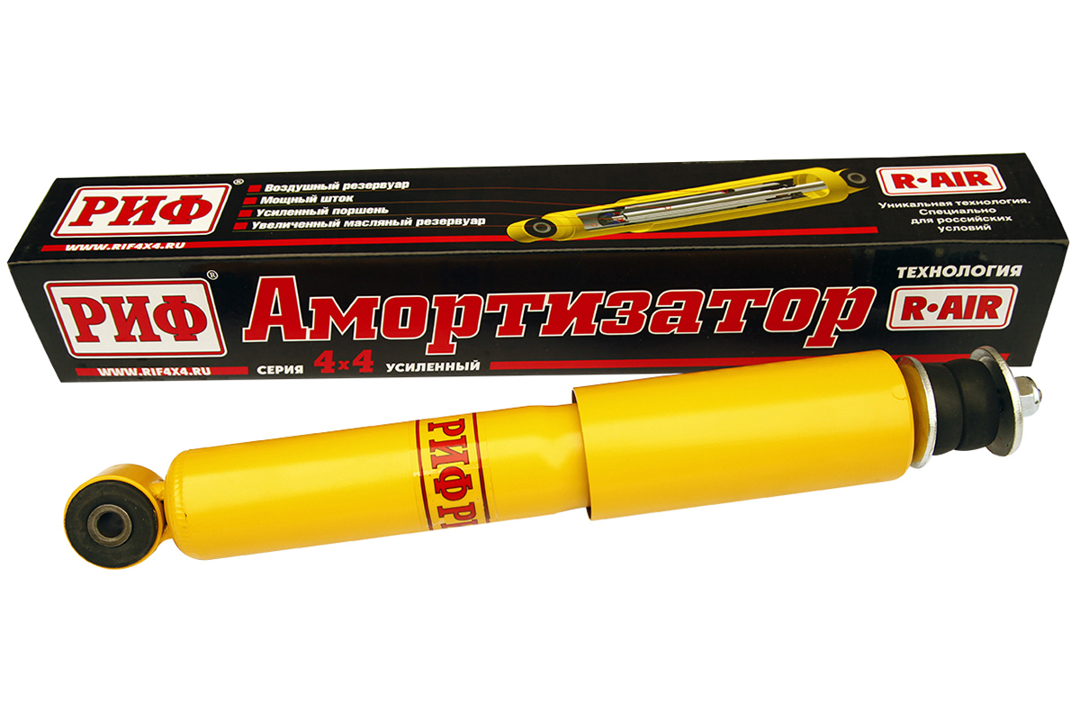 Амортизатор РИФ усиленный передний масляный Нива 21214М штатный, 21213/4 штатный и лифт 50 мм | Custom's Tuning