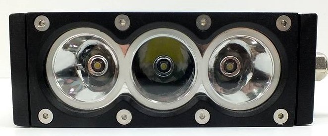 Фара светодиодная 30W, 3 диодов по 10W, белый, дальний свет