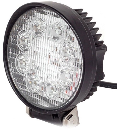 Фара светодиодная 24W, 8 диодов по 3W, дальний свет