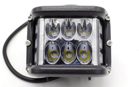 Фара светодиодная 60W, желтый стробоскоп