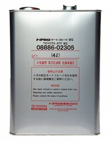 Жидкость Для Секвентальной АКПП TOYOTA ATF - WS - 4 Л. 6