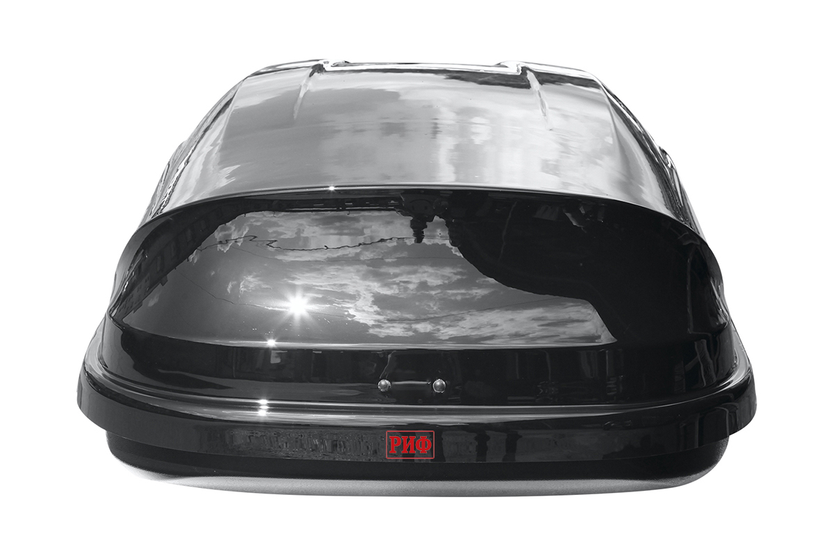 Бокс на крышу РИФ Туризм 450 л черный глянец, правосторонний | Custom's Tuning
