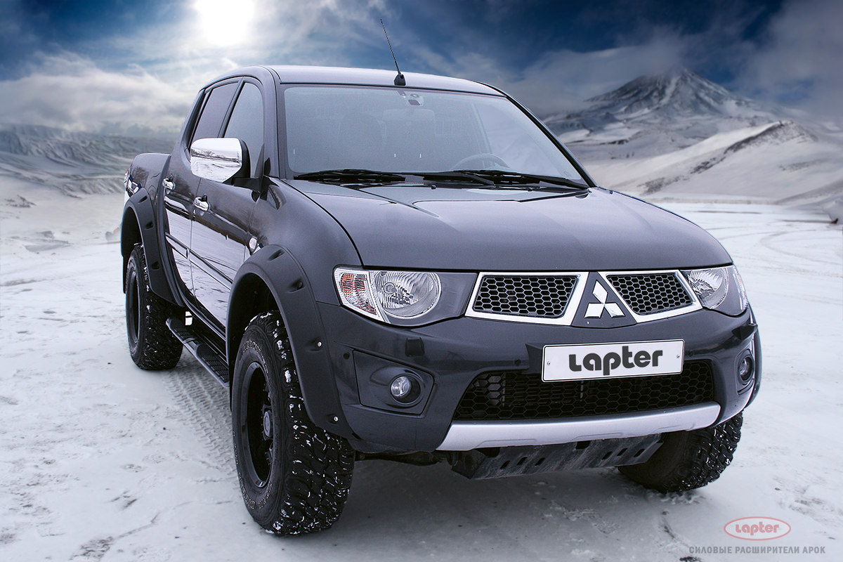 Расширители колёсных арок MITSUBISHI L200 NEW (2008-2012г.) ( материал LLPDE , Эластон )