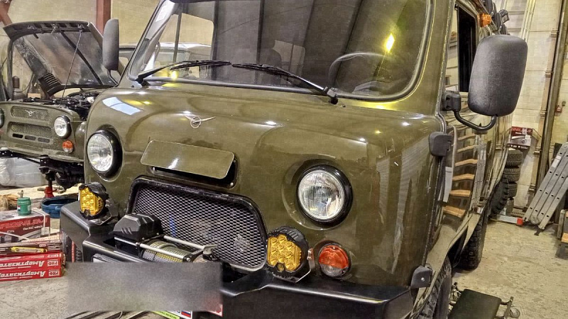 UAZ Буханка (оливковая) — фото 1 работ в Custom's Tuning, Тюмень