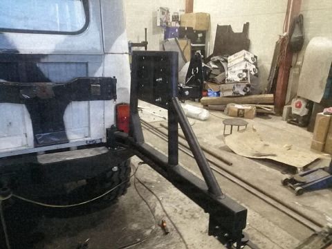 Установка калитки OJ в задний бампер УАЗ Хантер — Custom's Tuning, Тюмень