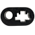 Держатель рукоятки Хай-Джека полиуретановый аналог HANDLE-KEEPER, черный
