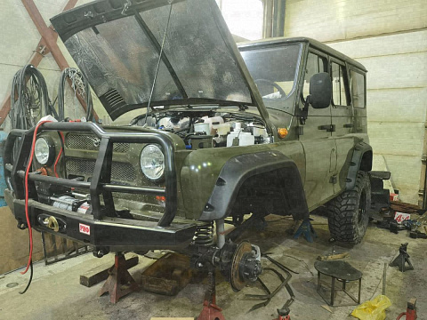 UAZ Hunter (оливковый, экспедиционный) — фото 12 работ в Custom's Tuning, Тюмень