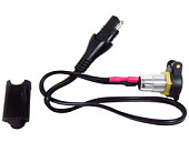 Влагозащищённый DIN разъём врезной 12V . 0.5 m с крышкой flip-top